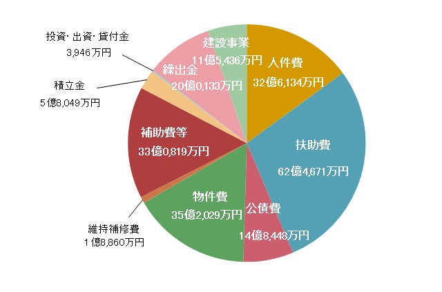 歳出（性質別）の概要の画像