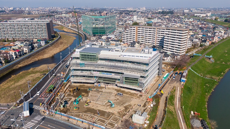 新庁舎建設工事2022年3月24日撮影