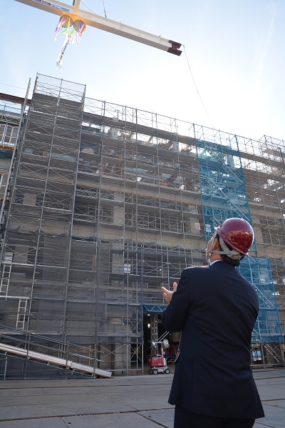 新庁舎建設工事　上棟式の画像2
