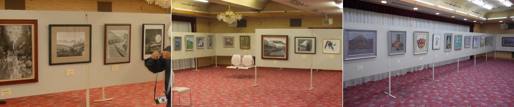 過去に行われた市展の様子（日本画）