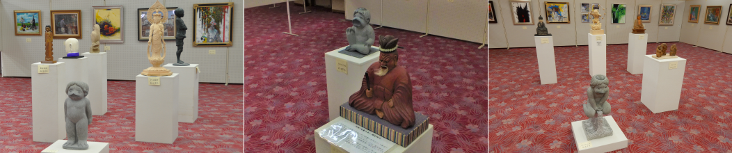 過去に行われた市展の様子（彫刻）