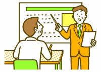 イメージ画像：調査員説明会に参加イラスト