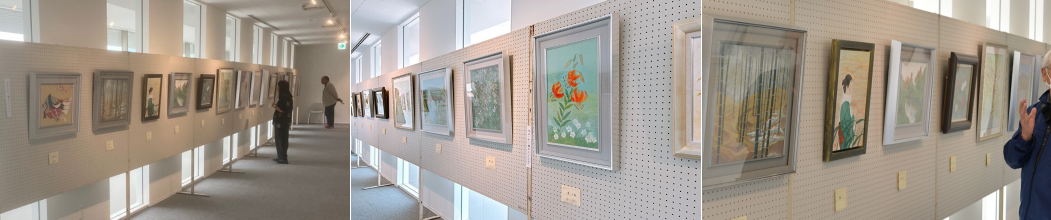 市展の様子（日本画）