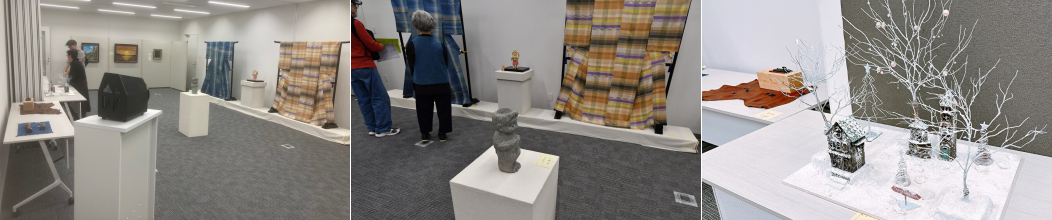 市展の様子（彫刻・工芸）