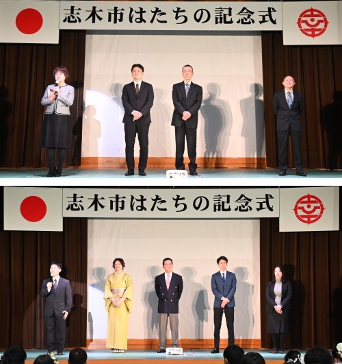 恩師たちの様子（上段の志木地区と下段の宗岡地区）