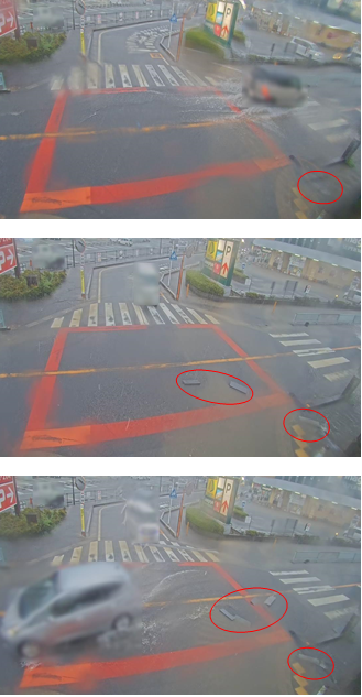 流される段差解消ブロック