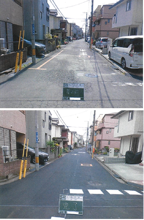 舗装打ち換え（施工例）