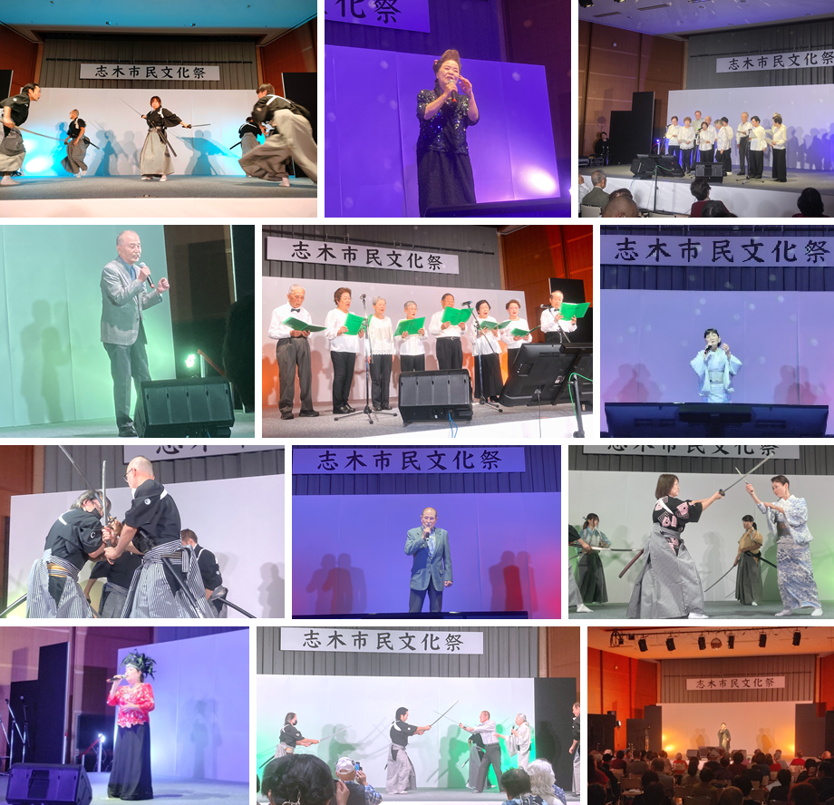 文化祭（芸能部門1日目）の様子