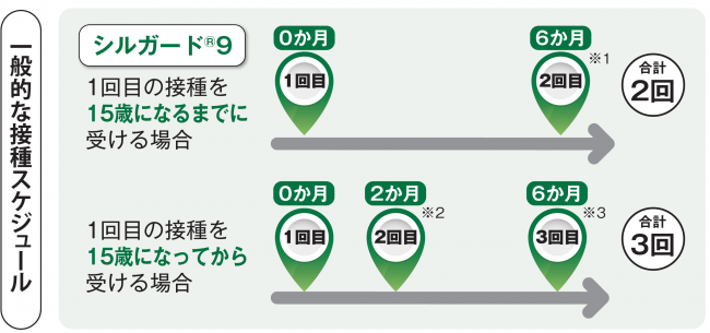一般的な接種スケジュール